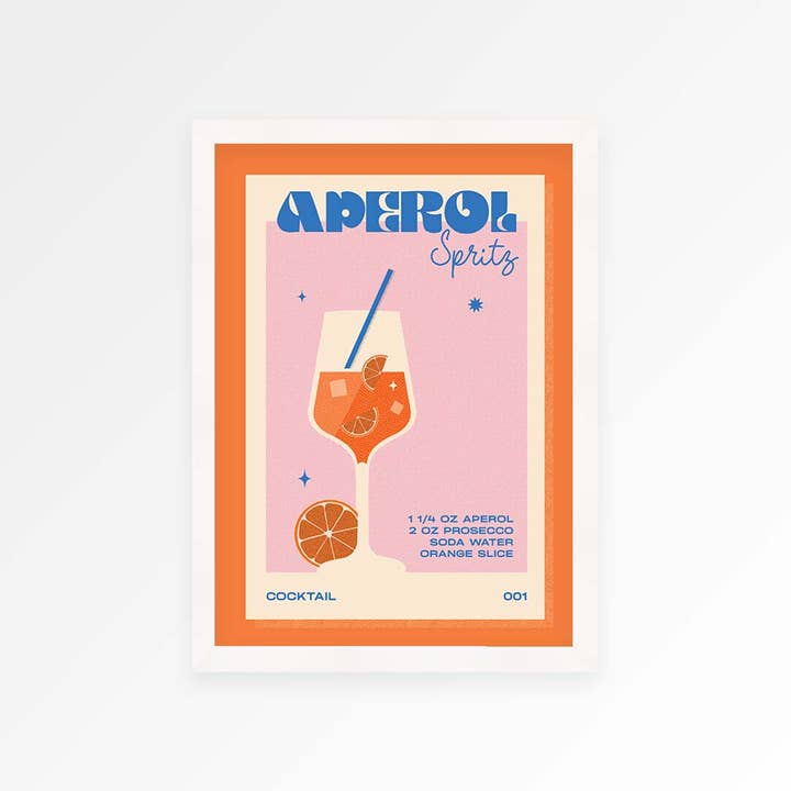 Proper Good - Wholesale Kunstprint - Retro Aperol Spritz print4