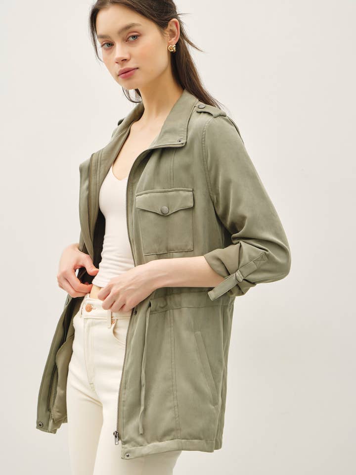CINCHED WAIST SAFARI CARGO UTILITY JACKET and other Purchase Wholesale utility jacket. Free Returns & Net 60 Terms on Faire trending on Faire.