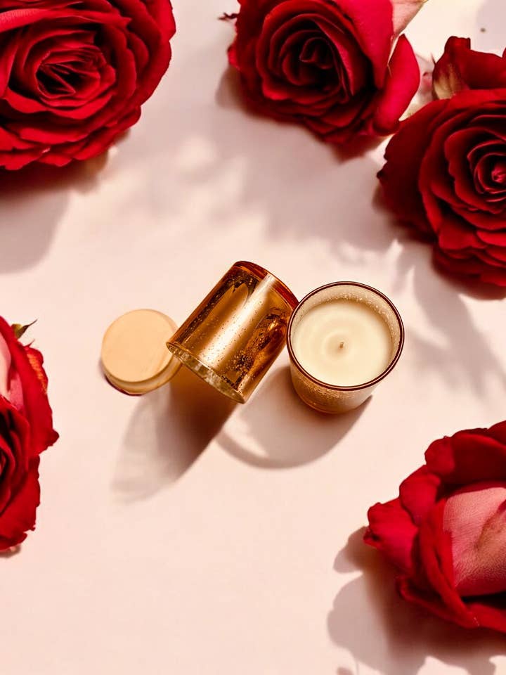 Gilded Petals Candle for wholesale by Elysium Bliss-Wellness Boutique