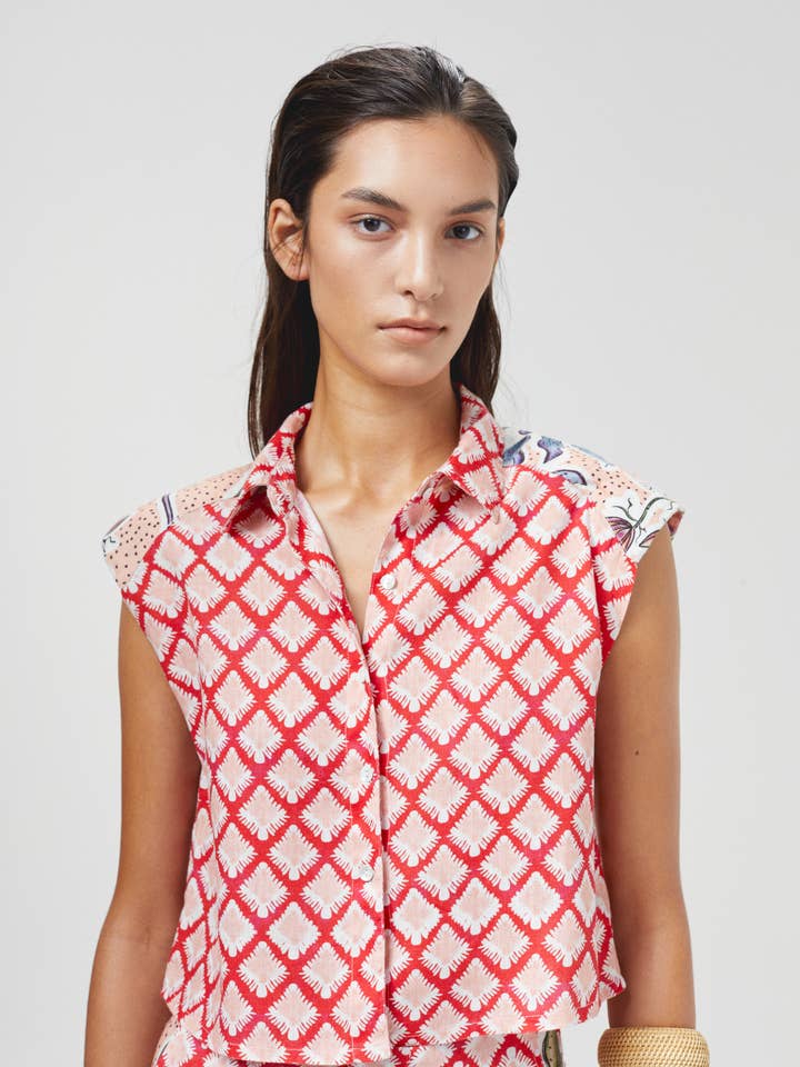 Menara Linen Shirt - Tangier for wholesale by Lanhtropy