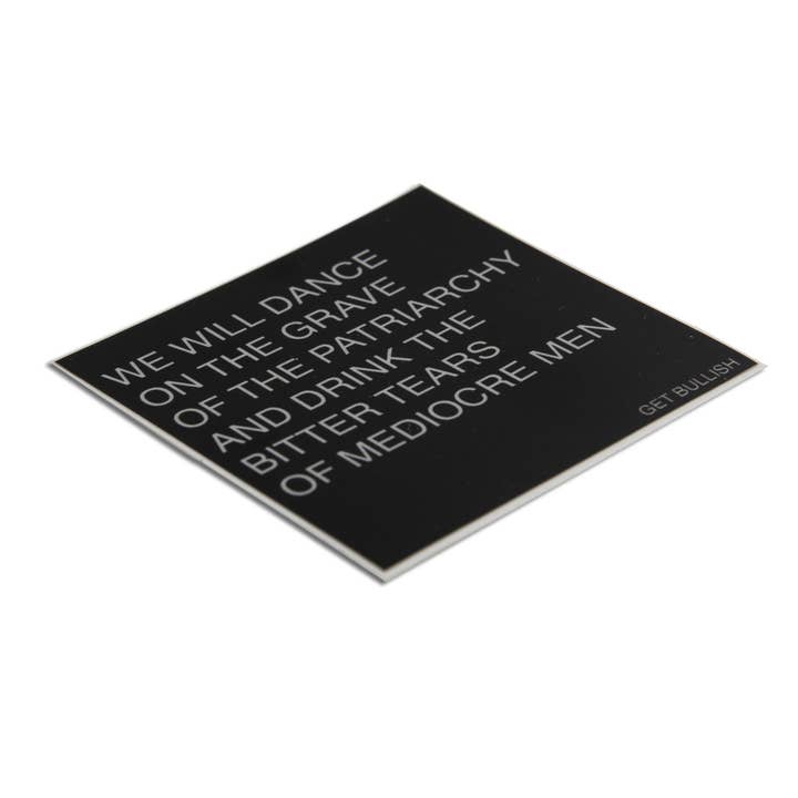 GetBullish - Wholesale Sticker - Feminist "Grave of the Patriarchy" Pro Choice Sticker