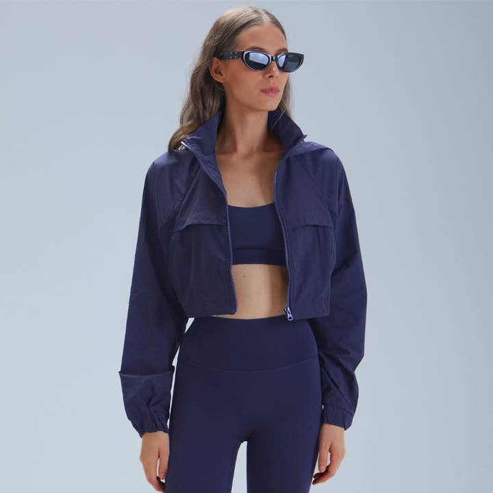 WONDERXFANS - Wholesale Activewear Set - Women's - 3-Piece Zip-Front Yoga Set with Hooded Jacket8