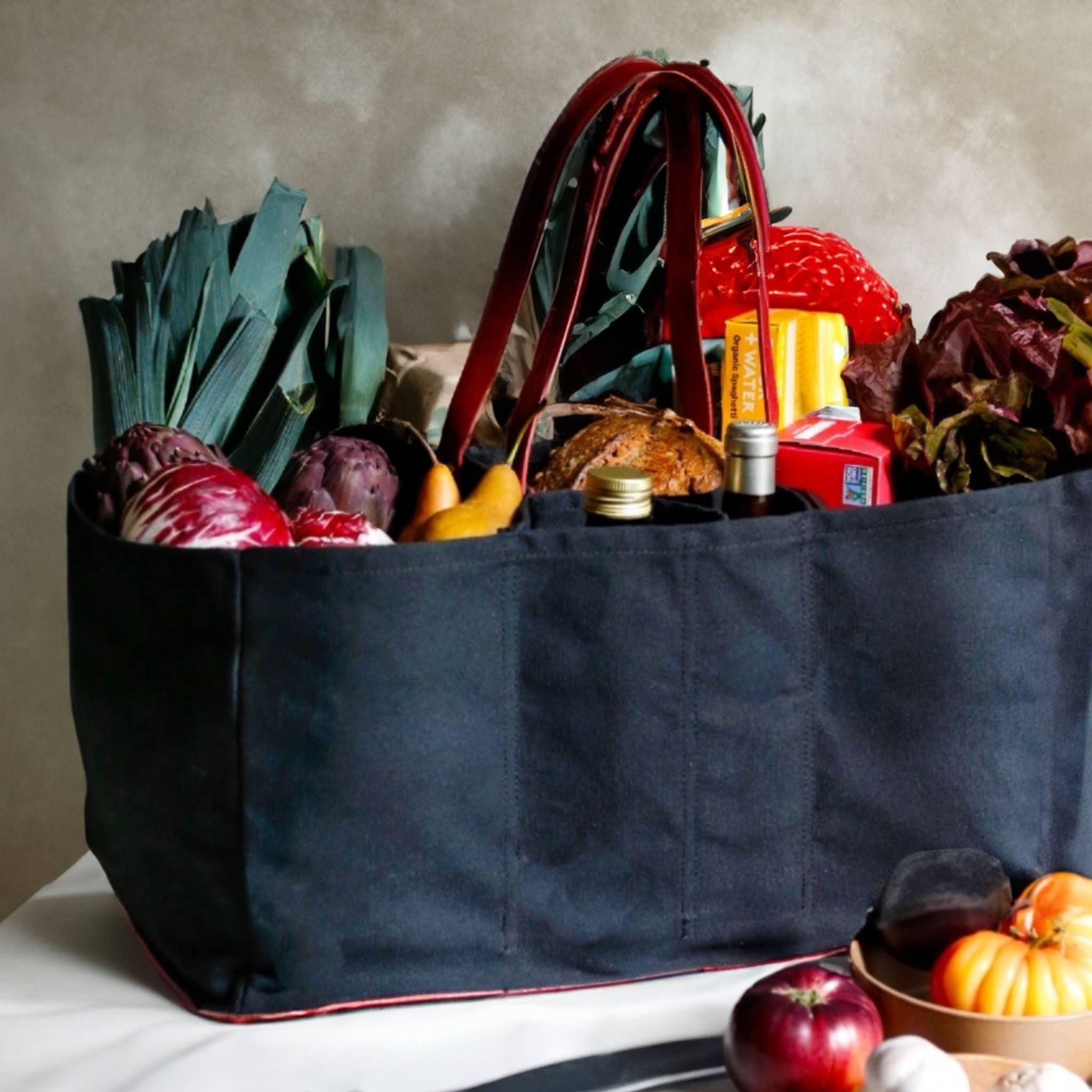 CapaBunga® – Engroshandel Indkøbspose/indkøbstaske – Robust bomuldsnet til dagligvarer | Stor praktisk taske i naturlig canvas9