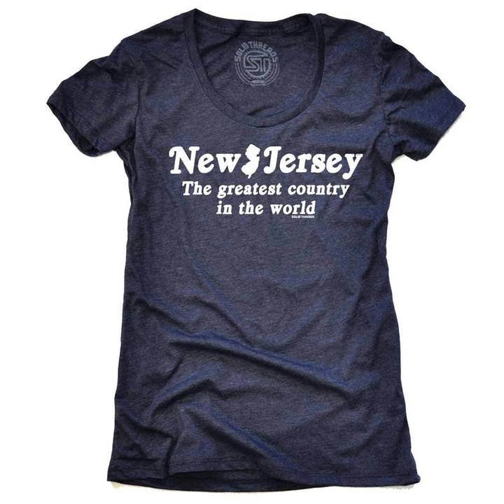 T-shirt NJ Country pour femme pour la vente par Solid Threads