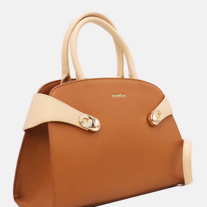 Tom&Eva (F.D.M diffusion) - Wholesale Top Handle Bag - Women's - Women's Bicolour Handbag 23B-58293