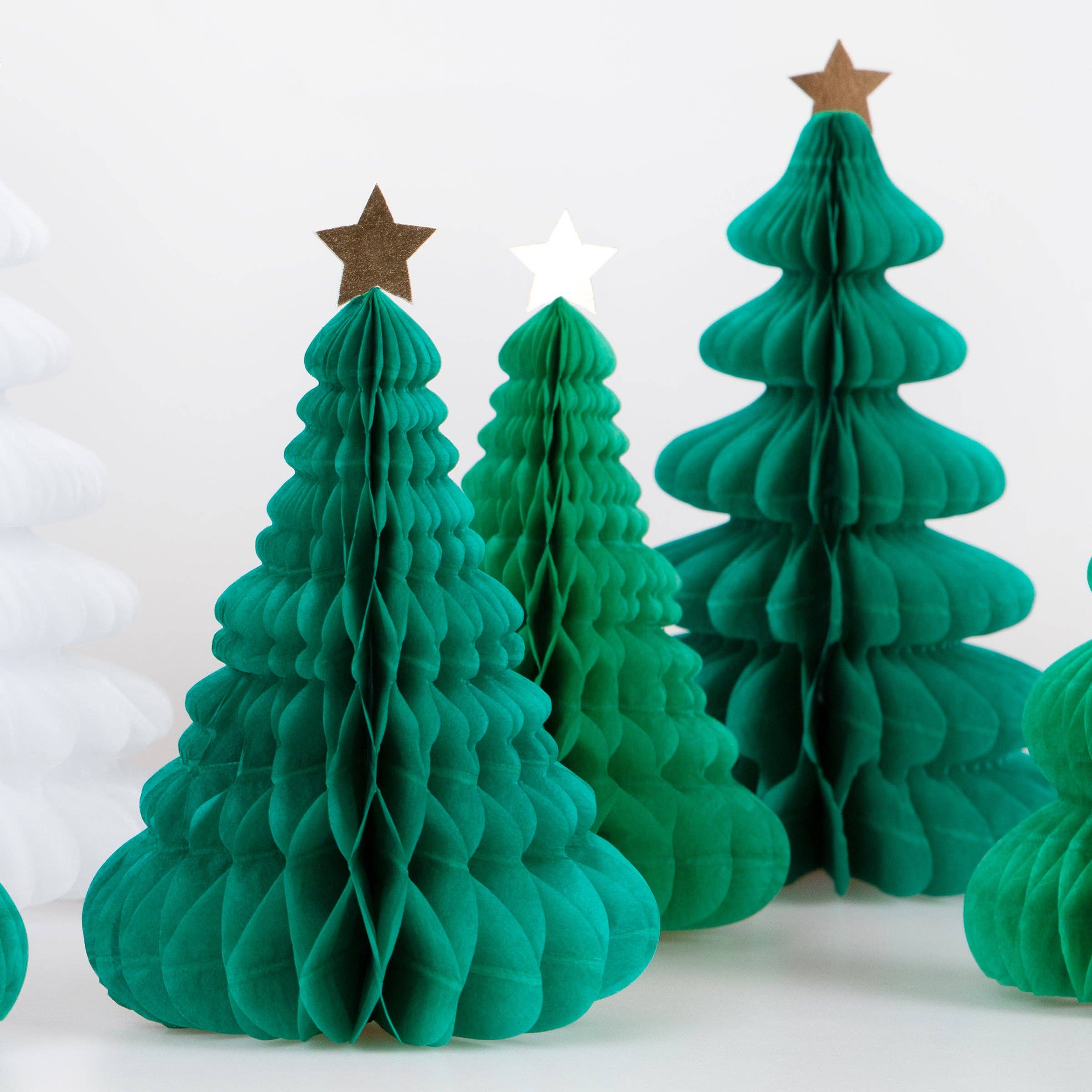 Meri Meri - Wholesale Christmas Decoration - Honeycomb Trees1