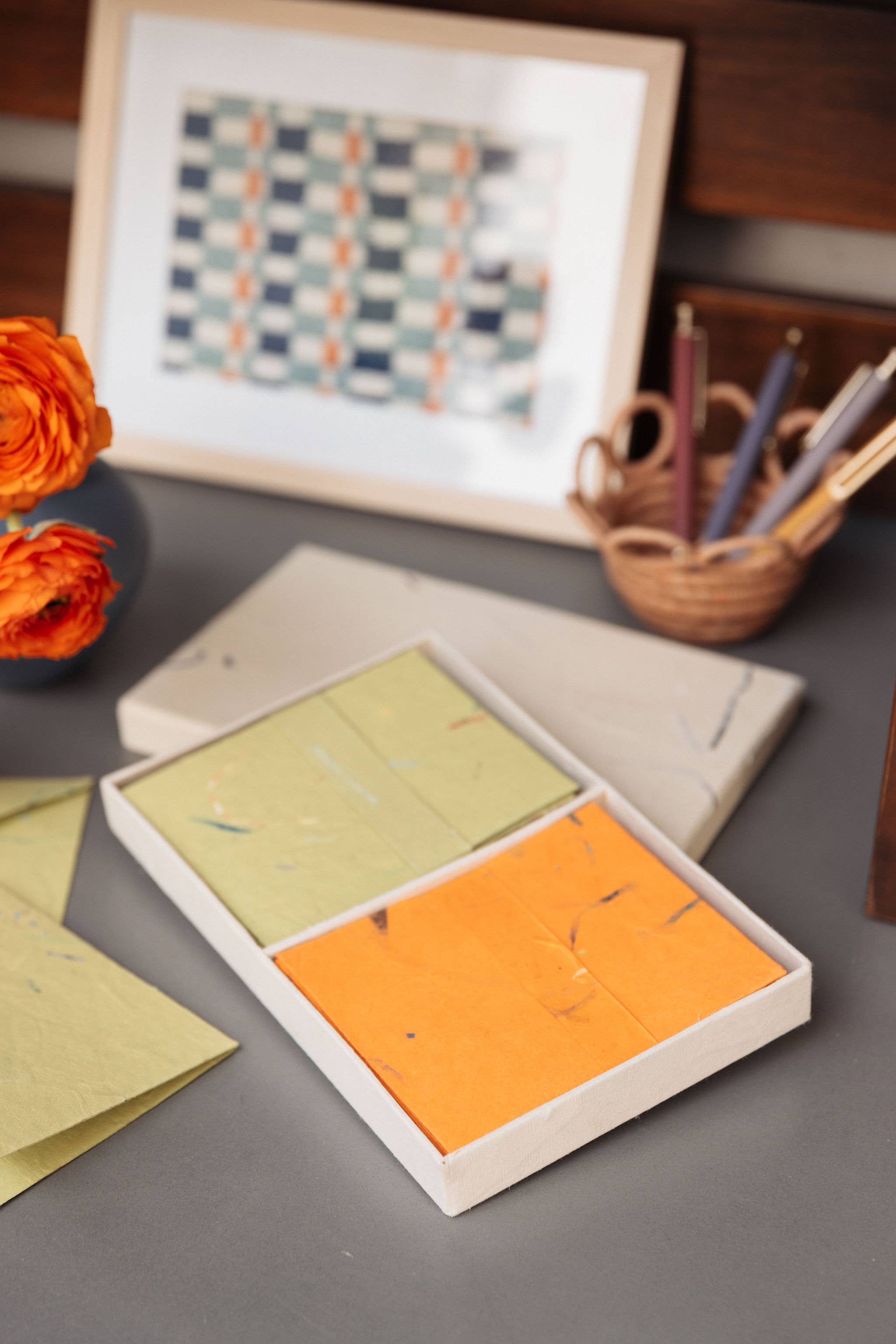 Sustainable Threads - Wholesale Stationery/Notecard Set - Notecards | Recycled Cotton | Different Strokes (set of 16)