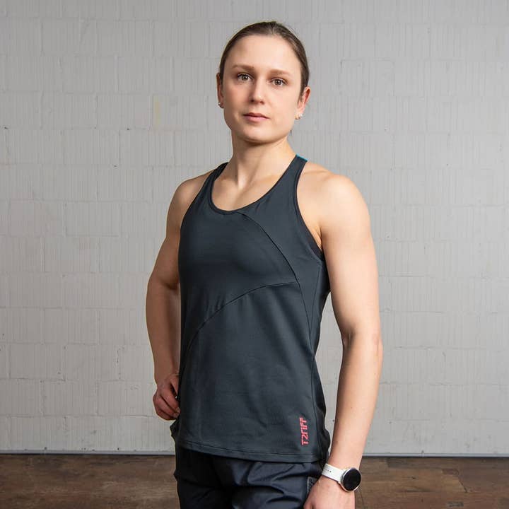 TANK TOP LOOSE black for wholesale by T2RIFF