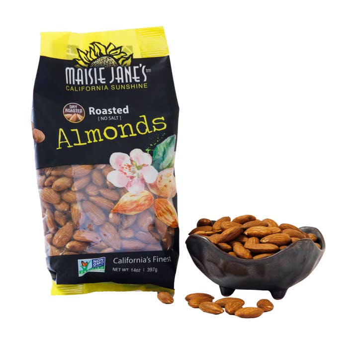 Maisie Jane’s - Wholesale Nuts - Almonds, Dry Roasted, California Grown 14 oz. - Value Bag