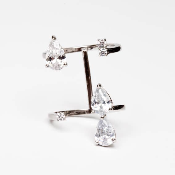 DRÅBEFORMET MANCHET RING for engroshandel hos Avenue Chic