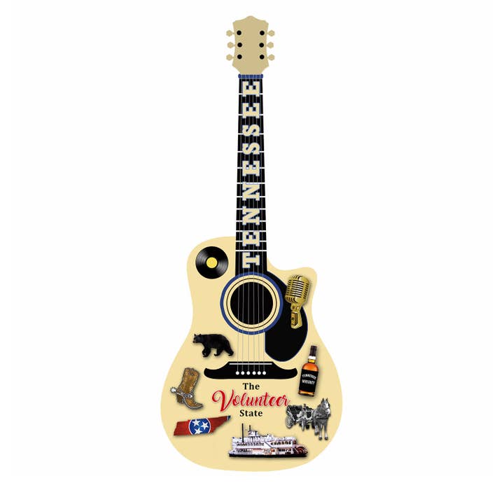 Tennessee Magnet - Forme de guitare avec patchs pour la vente par MID-SOUTH PRODUCTS