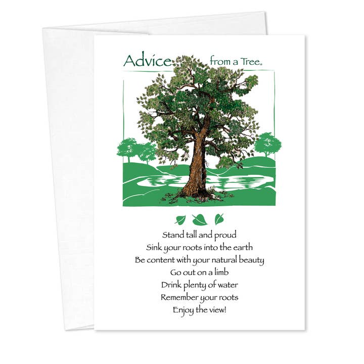 Advice from a Tree Birthday Card for wholesale by Advice for Life by Your True Nature