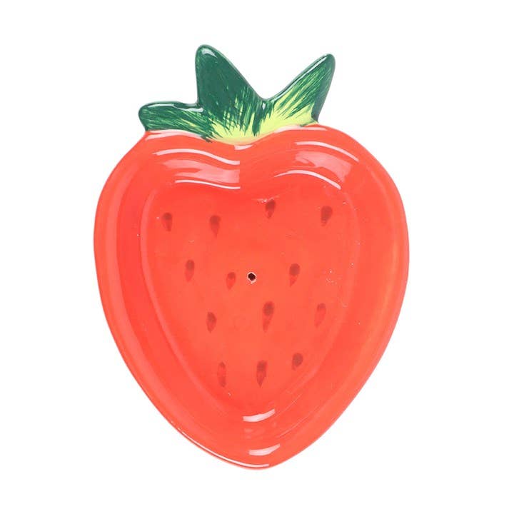 Something Different Wholesale - Wholesale Incense Holder - Strawberry Ceramic Incense Holder Plate2