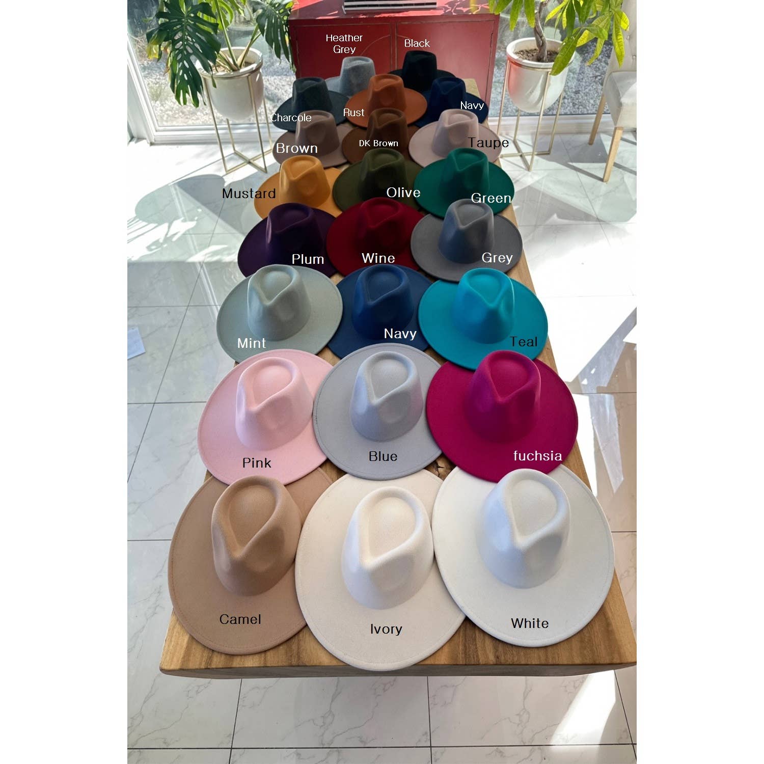 Queens INC - Wholesale Fedora - Women's - The Vegan Felt Rancher Hat – Now in 25+ Colors!6