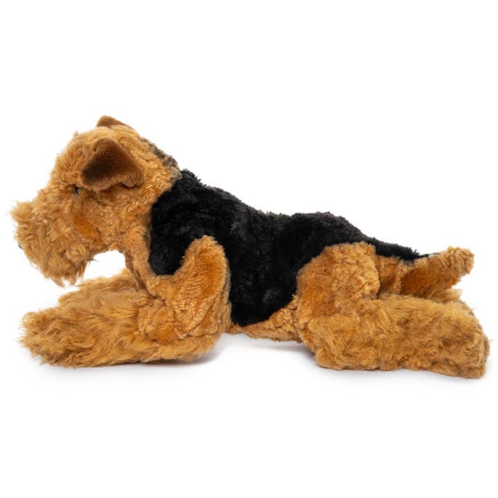 Uni Toys - Wholesale Knuffels - Kinderen en baby - Airedale Terrier, liggend - 43 cm (lengte) knuffel/knuffel2