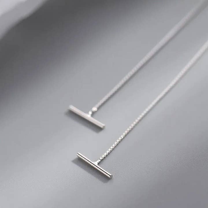 Ashlen - Wholesale Dangle Earrings - THREADER BAR EARRINGS (PAIR)2