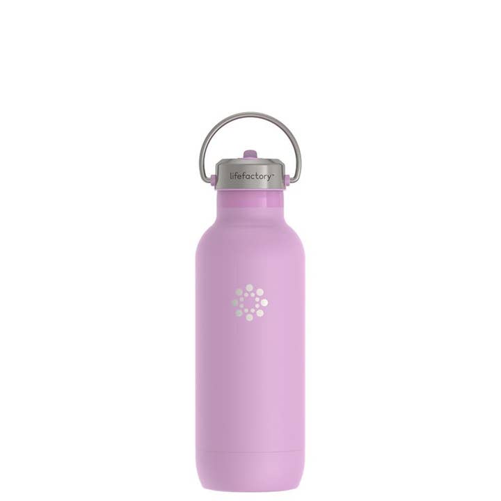 Lifefactory - Wholesale Water Bottle - 20oz Stainless Steel Water Bottle Straw Cap - Assorted Color