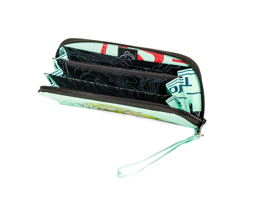 TORRAIN Recycled Bags - Vendita all'ingrosso Portafogli - Donna - Portafoglio Zip Rete Riciclata1