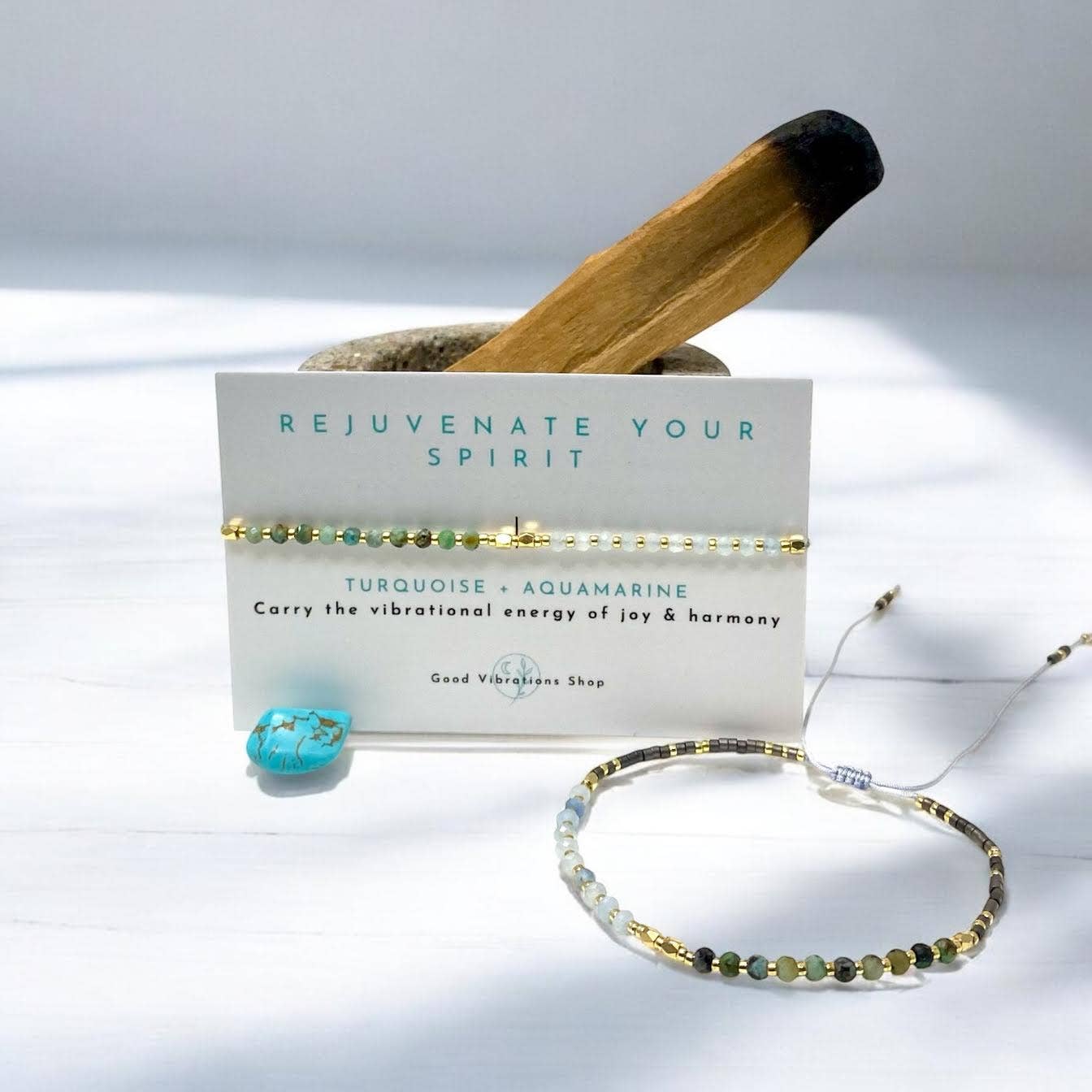 Good Vibrations Shop - Wholesale Beaded Bracelet - Rejuvenate Your Spirit ⎮ Gemstone Intention Bracelet2