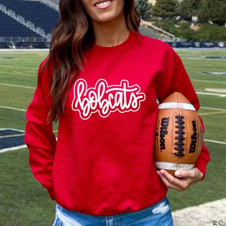 Bama Screens - Wholesale Sublimation Transfer - Bobcats Outline Mascot #BS70373