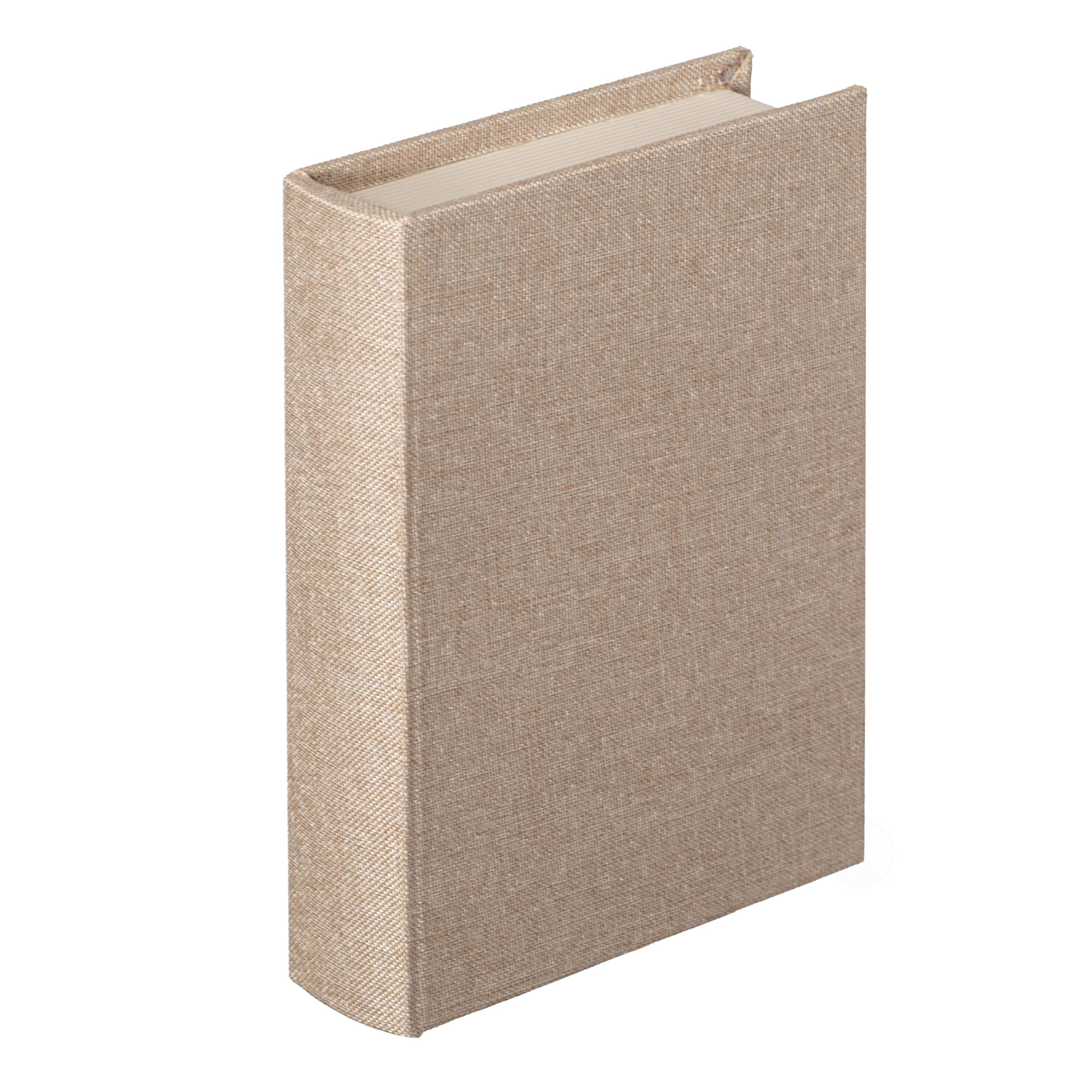 Quickway Imports - Wholesale Decorative Box - Vintiquewise 8" Classic Linen-Covered MDF Book Box9