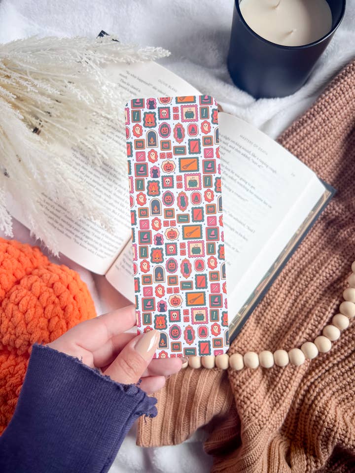 Halloween Gallery Handmade Bookmark | Spooky Bookmark | Fall for wholesale by Bumblebry Designs
