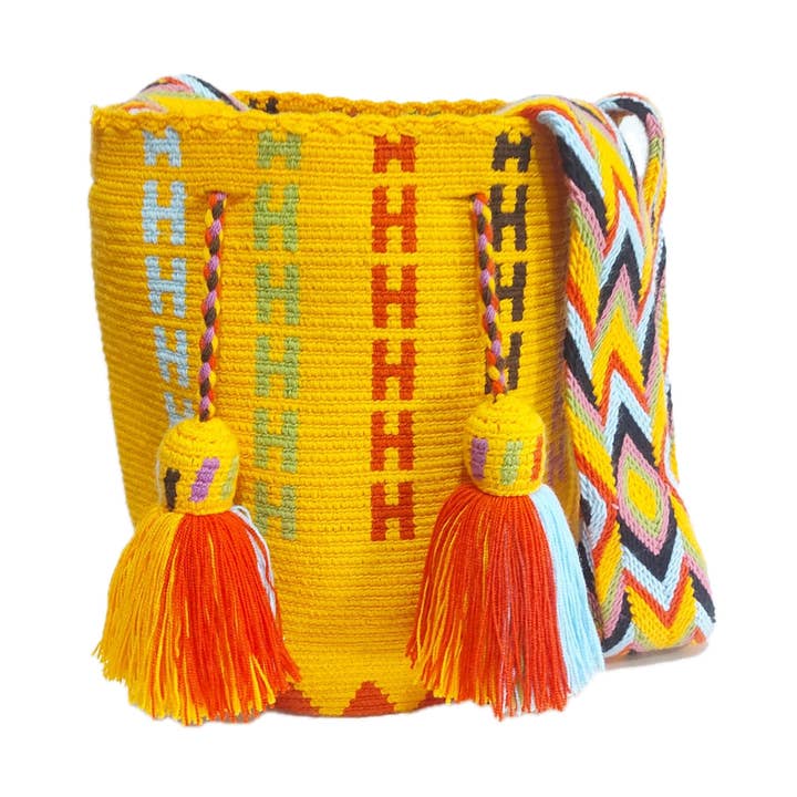 Bolso Wayuu Hecho a Mano Mochila Correa Bandolera Bolsa de Mano para venta al por mayor de Authentic Origin Colombia