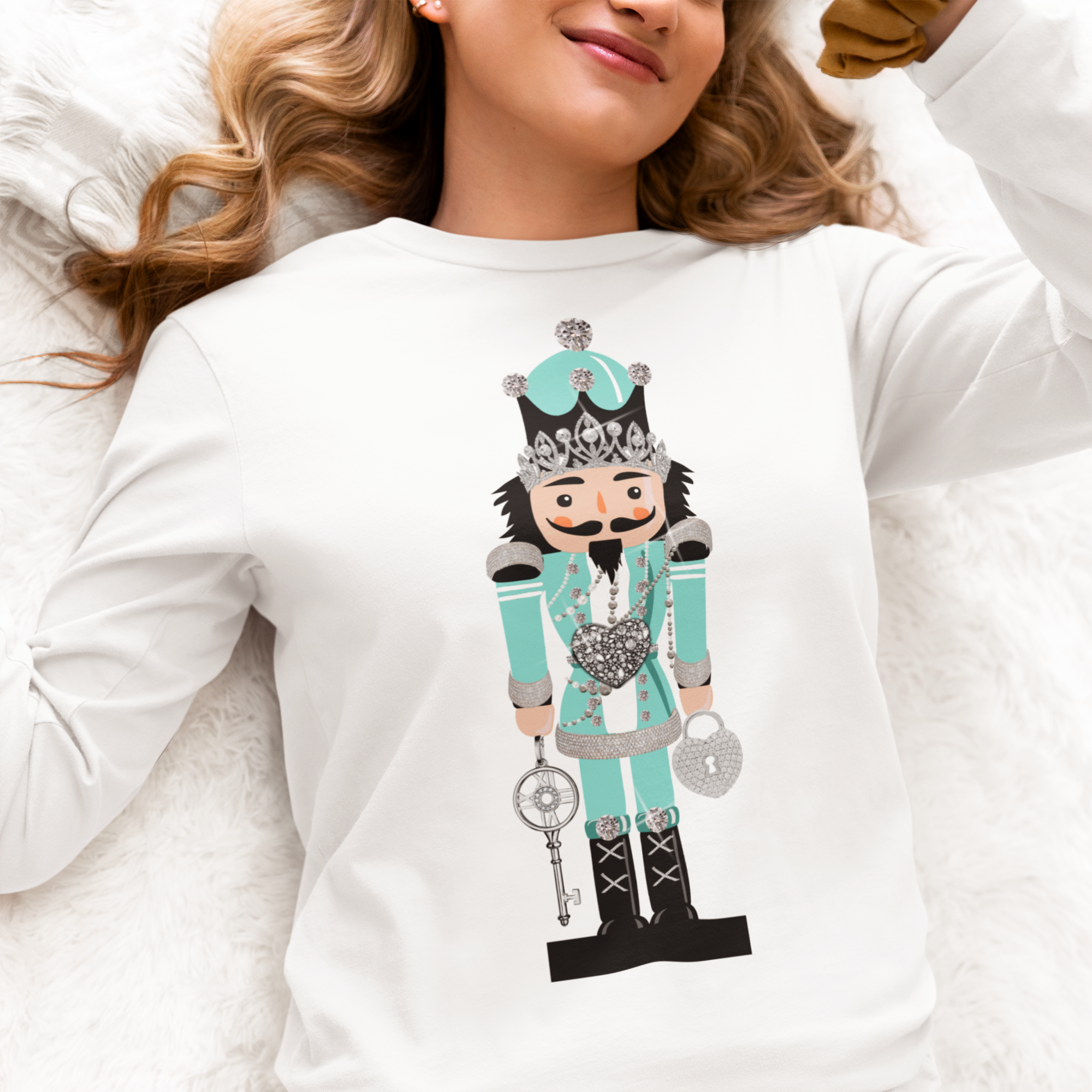 By Jodi LLC - Wholesale Graphic Sweatshirt - Women's - Diamond Nutcracker T-shirt, Graphic Tee, Sweatshirt 1