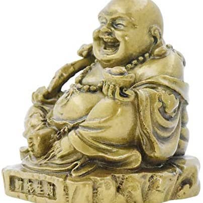 Mandala Crafts - Venta al por mayor Figura decorativa - Estatua de Buda dorada pequeña para regalo de decoración del hogar