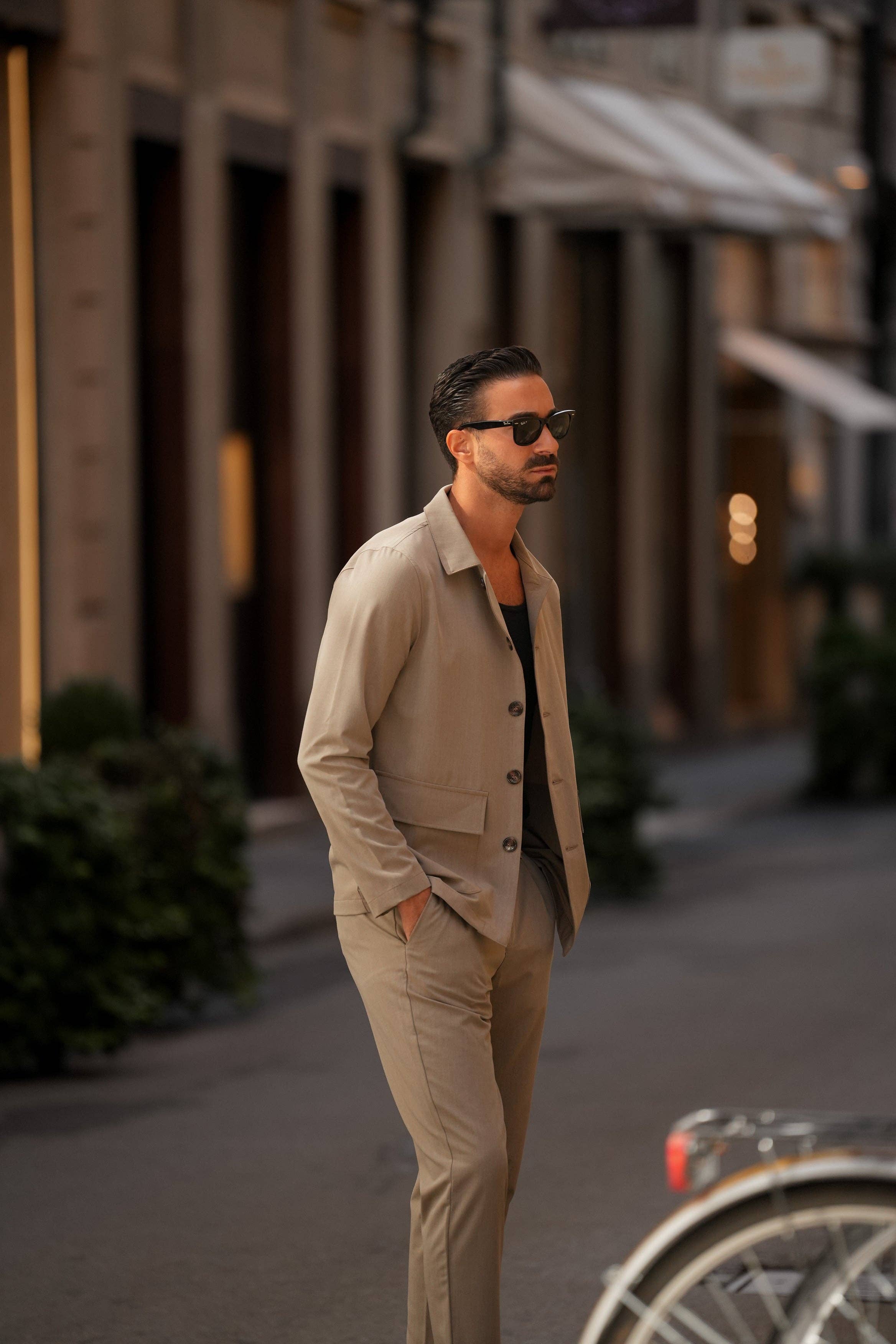 DONATO - Vente Veste-chemise – homme - Veste-chemise Fango2