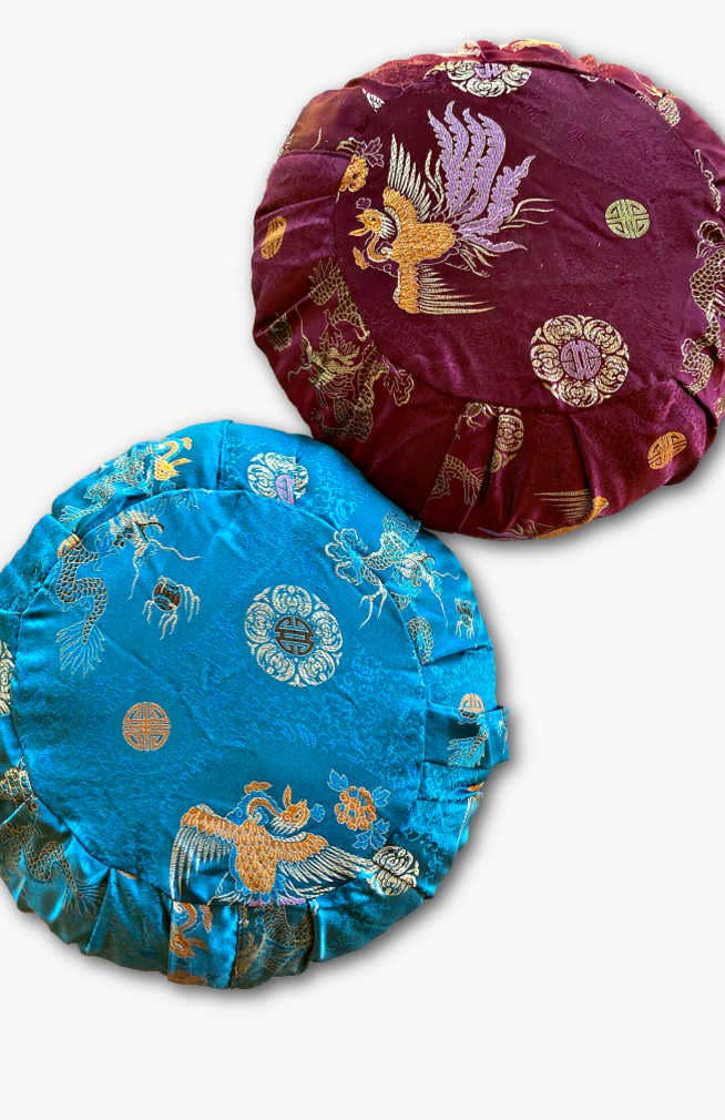Ganesh Himal Trading - Wholesale Meditation Supplies - Zafu Meditation Pillow- Brocade2