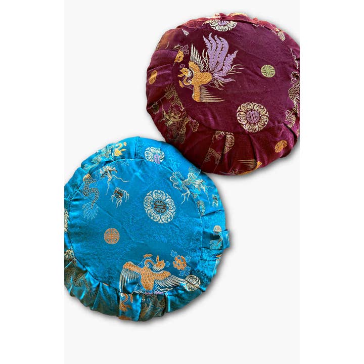 Ganesh Himal Trading - Wholesale Meditation Supplies - Zafu Meditation Pillow- Brocade2