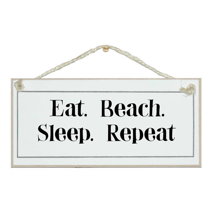 ... Strand, upprepa hemskyltar för wholesale av Crafty Clara