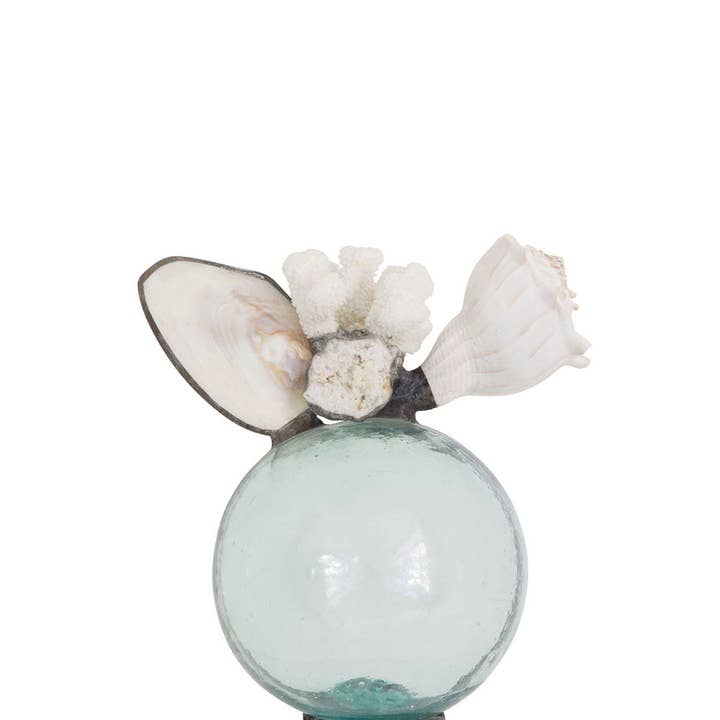 Flotador con forma de concha de geoda Clam Coral (tamaño grande) para venta al por mayor de Jamie Dietrich Designs