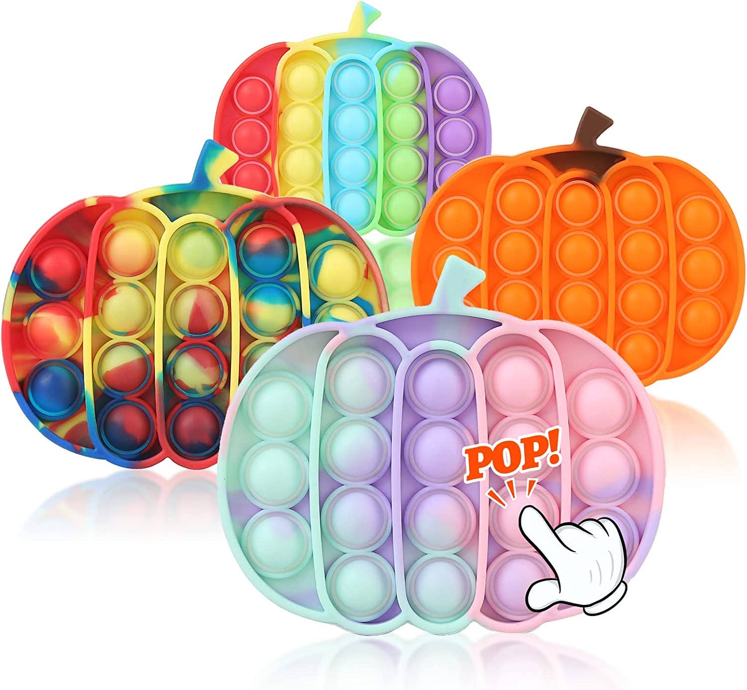 JSBlueRidge Toys - Vente Fidget/jouet anti-stress – enfant - Jouet Sensoriel Pop It Citrouille pour Enfants - Assorti8