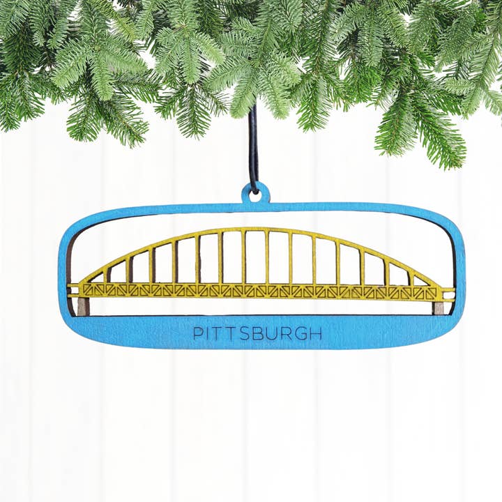 Squirrel Hill Design and Craft - Wholesale Ornament - Pittsburgh Bridge Ornament