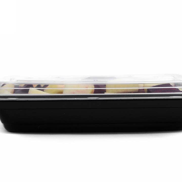 EcoQuality - Wholesale Food Storage Container - 28Oz Black Microwavable Food Storage Rectangular Meal Prep3
