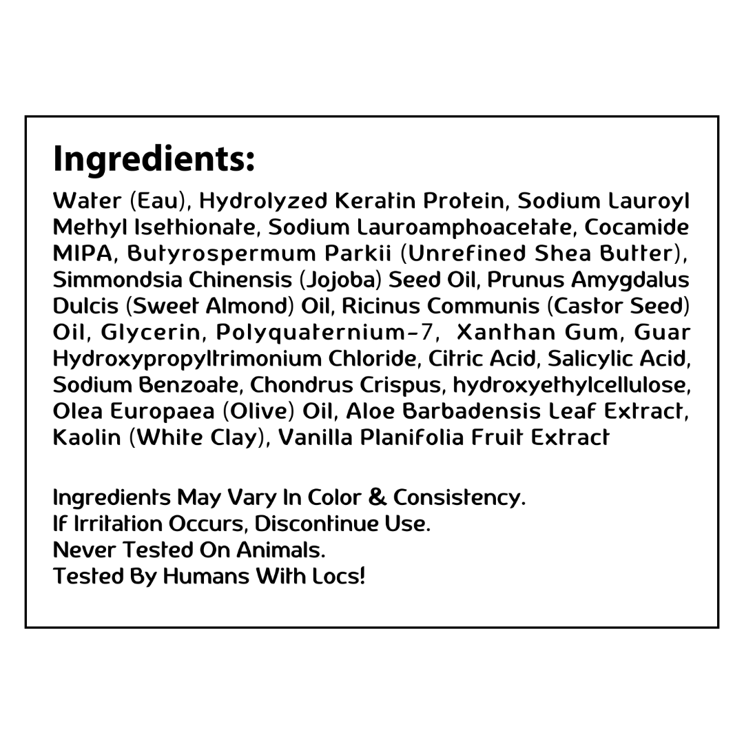 Made For Locs - Wholesale Hair Shampoo - Locs Black Charcoal Shampoo| 8 oz2