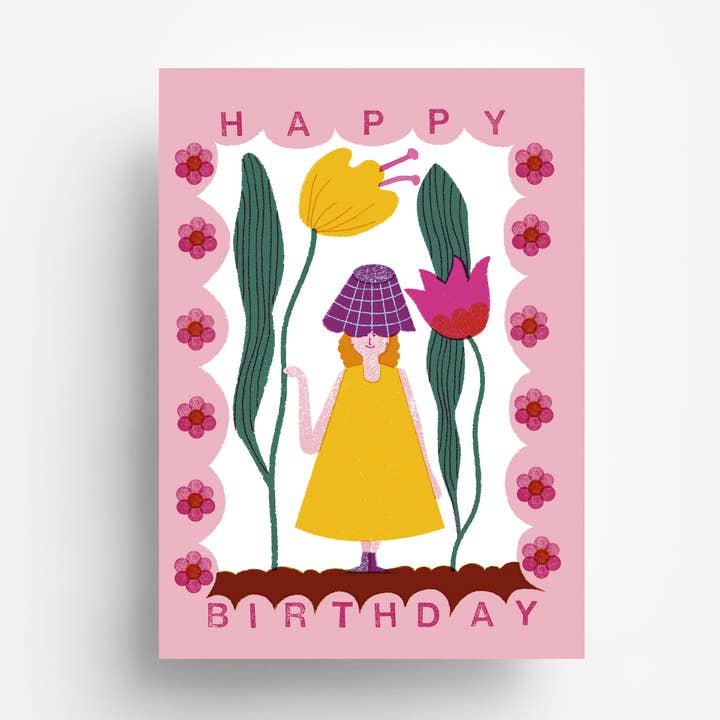 Cartolina di compleanno per ragazza in formato DIN A6 per la vendita all'ingrosso da parte di jungwiealt