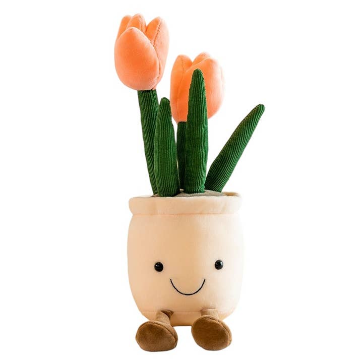 ToyalFriends - All Import Duties Covered! - Wholesale Stuffed/Plush Toy - Kids & Baby - 35cm Tulip Plush Toy | Cute Smiling Flower Pot Stuffed Doll1