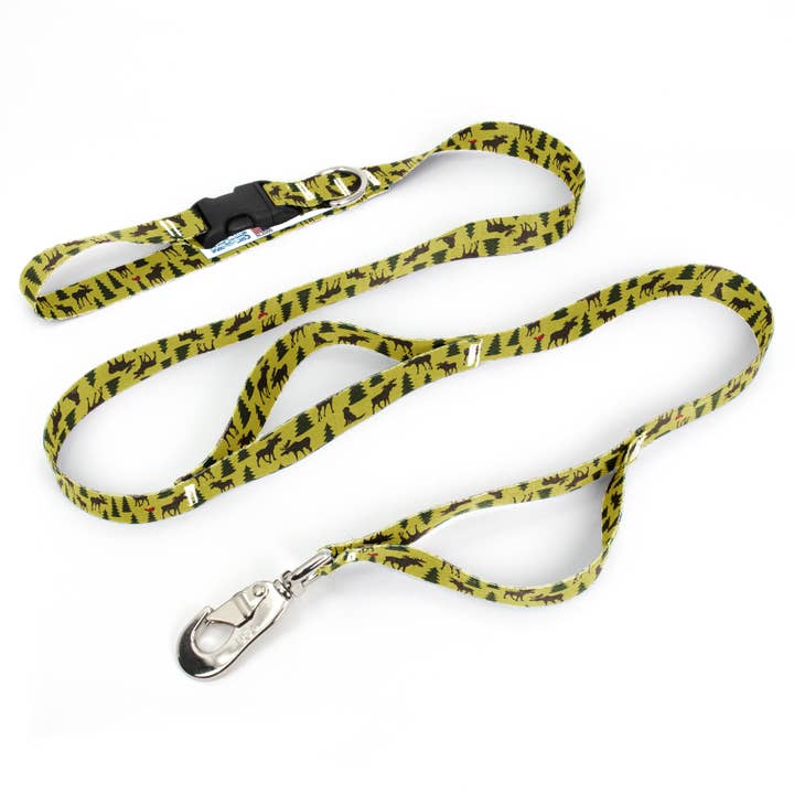 Moose Woods Fab Grab Leash - Fabriqué aux États-Unis - Trois poignées pour la vente par Buttonsmith