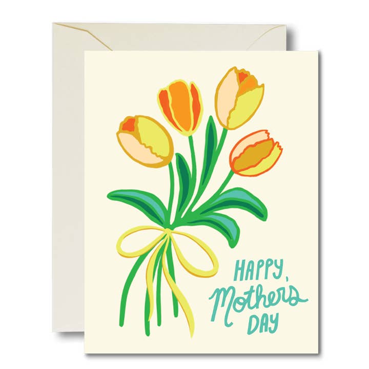 Happy Mother's Day Tulips Card for wholesale by Rainbow Vision