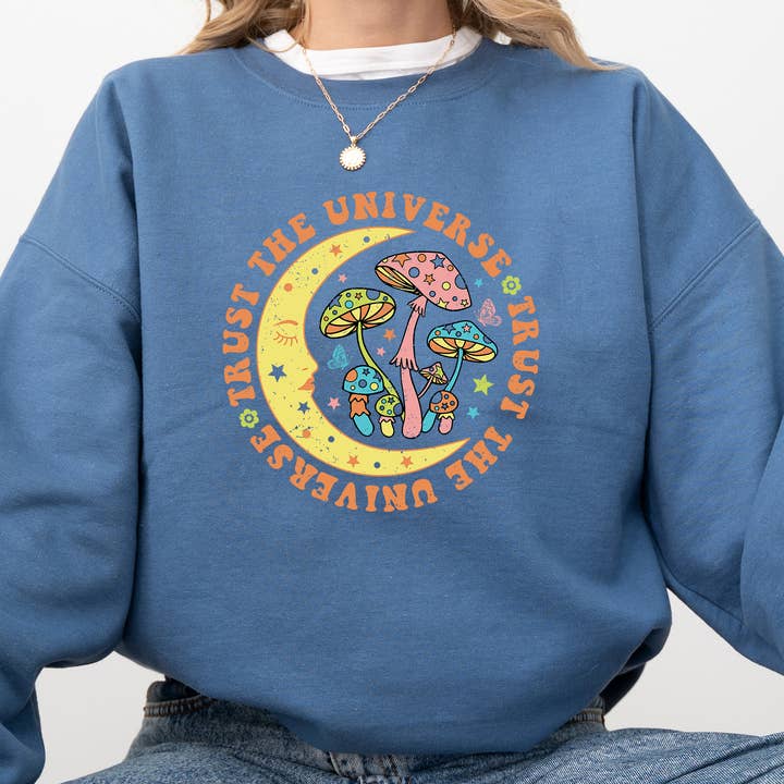 Crewneck Sweatshirt - Trust The Universe for wholesale by Days with Gray