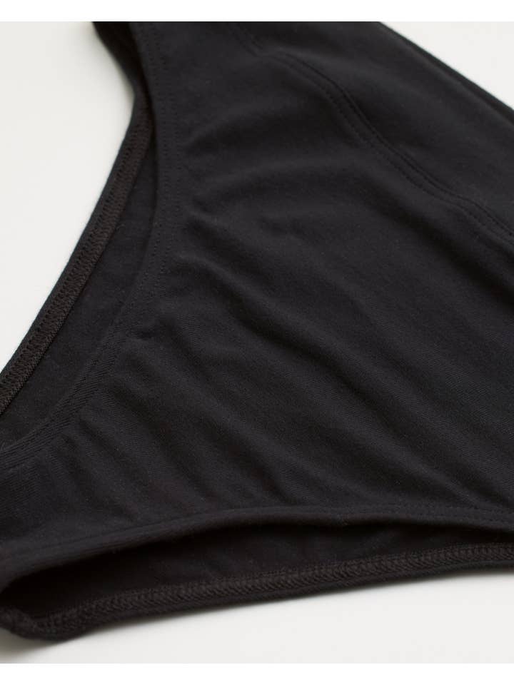 WORON. – wholesale Underkläder - Dam – super stretch, modal Hi Cut Trosor- Svart