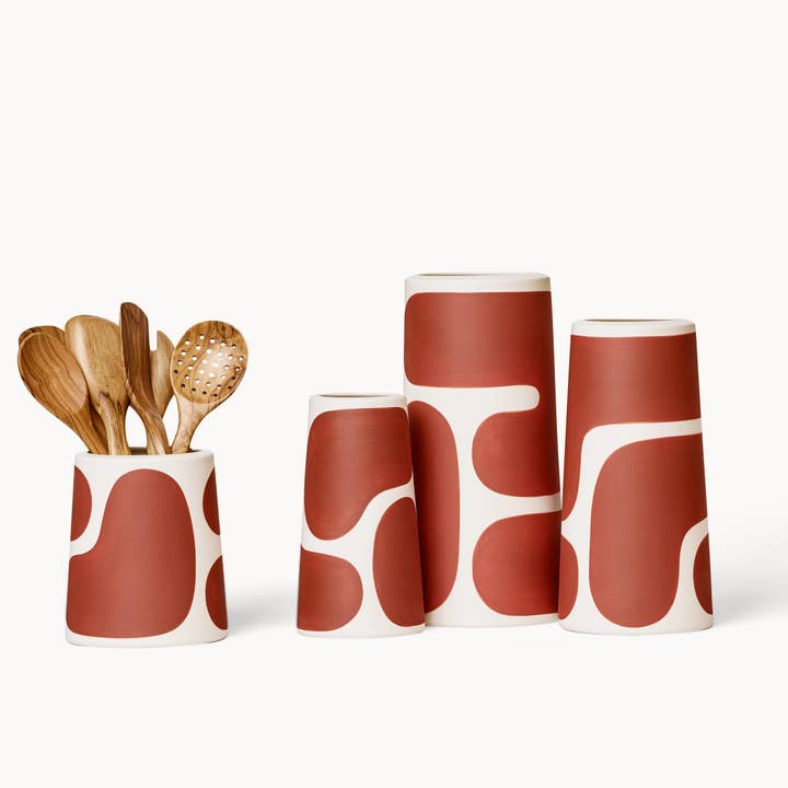 Canyon Color Block Pillar Vases for wholesale by Franca
