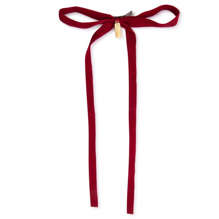 Thin Velvet Classic Hairpin for wholesale by Heirlooms Bows Outlet