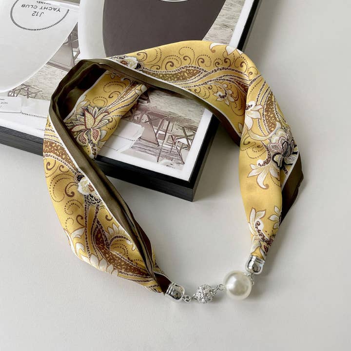 ACCITY - Wholesale Scarf - Women's - WOMEN NEW MAGNETIC BUCKLE SILK SCARF_CWASC0752