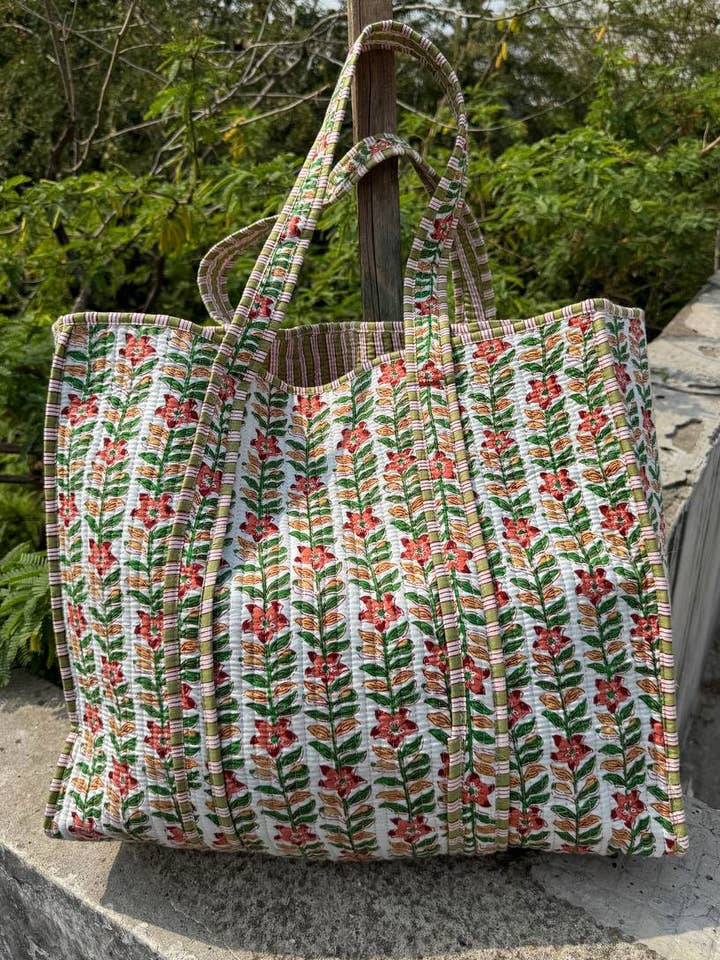 Sac d'épicerie Sac de voyage Sac pour filles Sac de marché Sacs imprimés en bloc pour la vente par GYPSY STUDIO