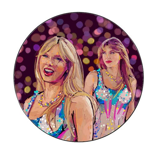 ART WOW - Wholesale Sticker - Circle Stickers 'Tay Sparkle'