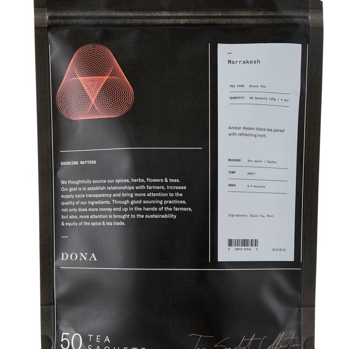 DONA - Wholesale Tea Bags - Bulk Sachets Black Tea (50 count)8